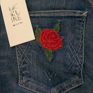 McGuire Denim Jeans - NWT McGuire Denim Newton Skinny (rose detail) McGuire Denim Jeans - NWT McGuire Denim Newton Skinny (rose detail)